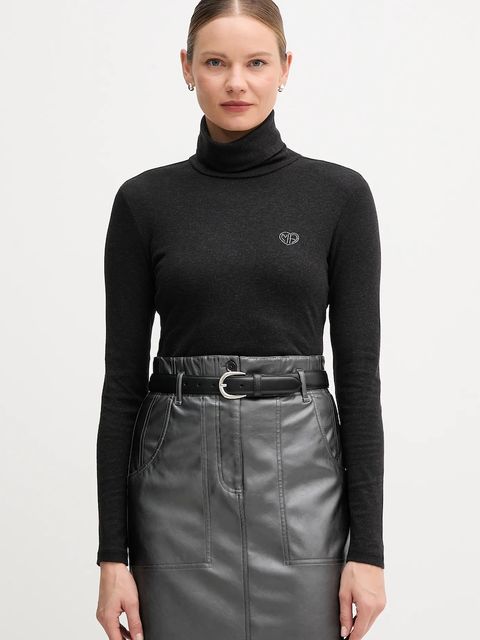 Marc Aurel longsleeve kolor czarny z golfem 7736-7000-73906 - zdjęcie produktu nr 1