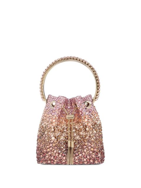 Jimmy Choo Bon Bon crystal satin bag - Pink - zdjęcie produktu nr 1
