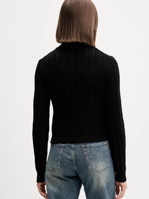 Guess Jeans sweter bawełniany damski kolor czarny W5BR13 Z3HM1