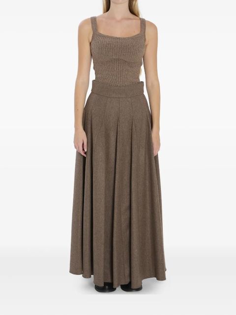 Max Mara ribbed tank top - Brown