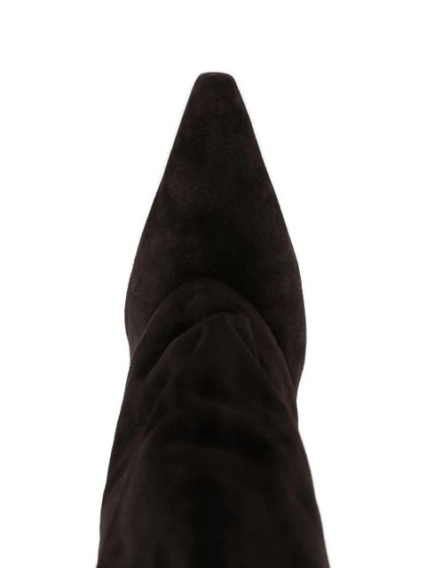 Paris Texas pointed-toe knee-high boots - Brown