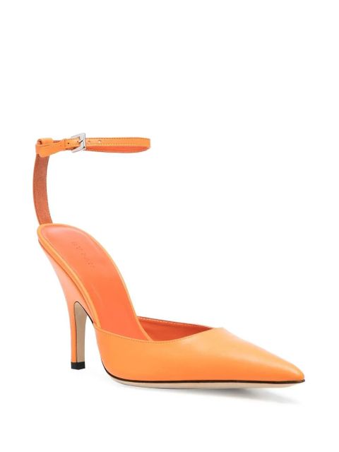 BY FAR ankle strap 70mm pumps - Orange - zdjęcie produktu nr 2