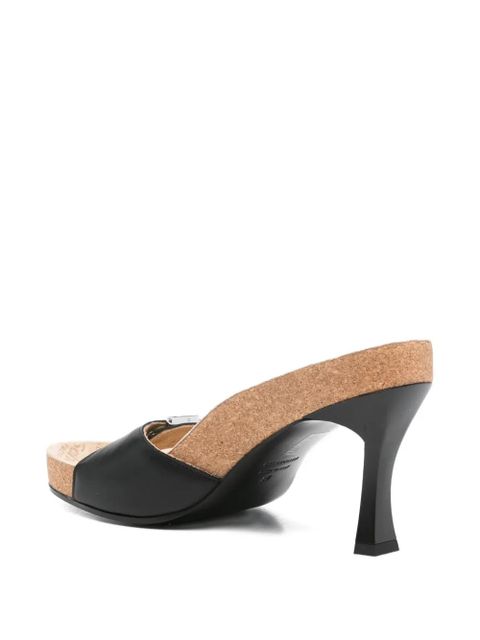 Balenciaga x Scholl 80mm heeled sandals - 1180 BLACK/SILVER