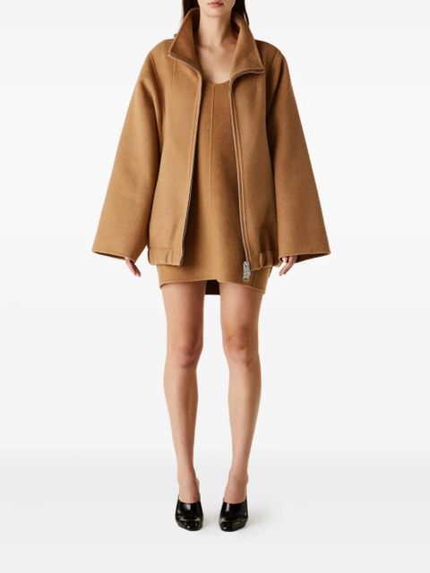 KHAITE wide-sleeve zip-front jacket - Brown - zdjęcie produktu nr 2