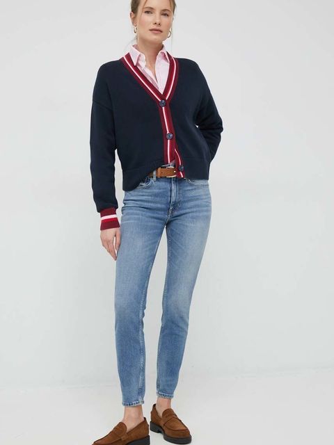 Polo Ralph Lauren koszula bawełniana damska kolor różowy regular z kołnierzykiem klasycznym - zdjęcie produktu nr 2