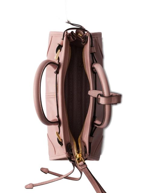 Prada mini Bonnie leather tote bag - Pink