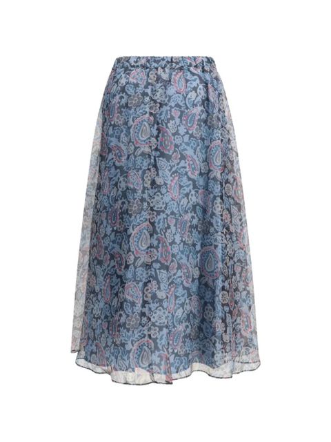 Weekend Max Mara paisley-print skirt - Blue - zdjęcie produktu nr 2