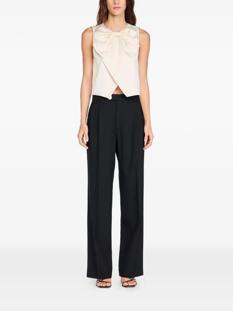 SANDRO pleated tailored trousers - Black - zdjęcie produktu nr 2