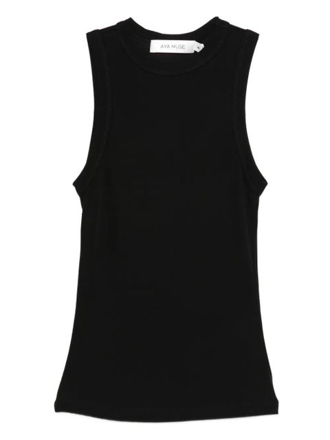 Aya Muse cotton tank top - Black - zdjęcie produktu nr 1