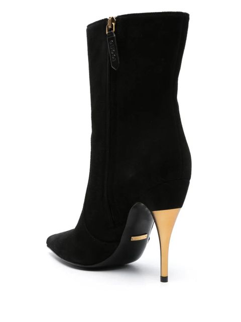 Gucci 110mm suede ankle boots - Black