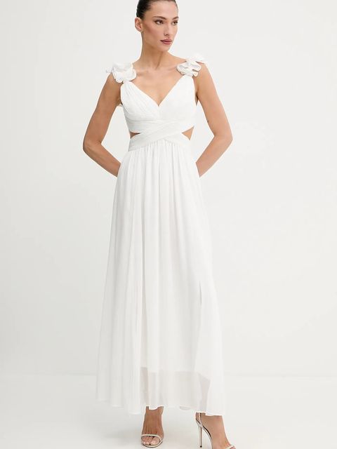 Morgan sukienka kolor biały maxi rozkloszowana RISSAL - zdjęcie produktu nr 1