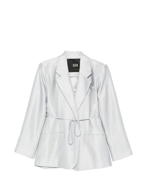 Eleh tie-belt blazer - Blue - zdjęcie produktu nr 1