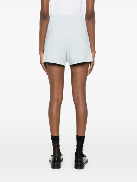 ANINE BING Kam elasticated logo shorts - Blue