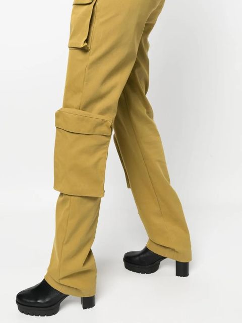 Off-White Co Multipocket straight-leg cargo trousers - Green