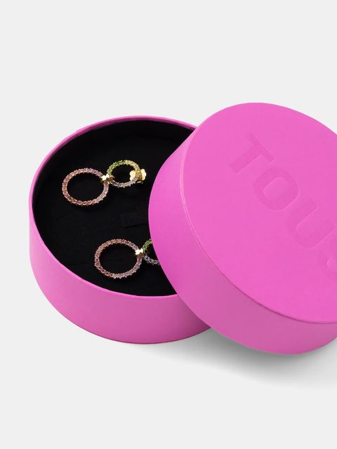 Tous kolczyki srebrne pozłacane