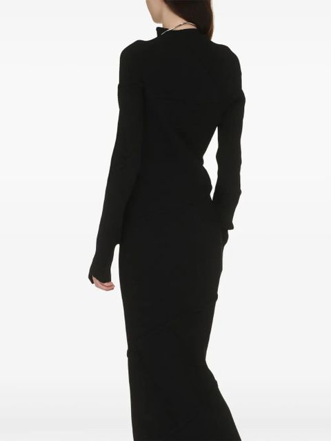 Balenciaga Spiral ribbed-knit maxi dress - Black - zdjęcie produktu nr 2