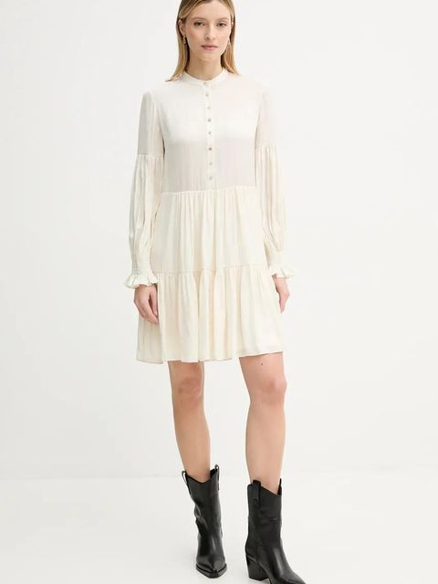 ZADIG&VOLTAIRE sukienka kolor beżowy mini rozkloszowana WWDR02451