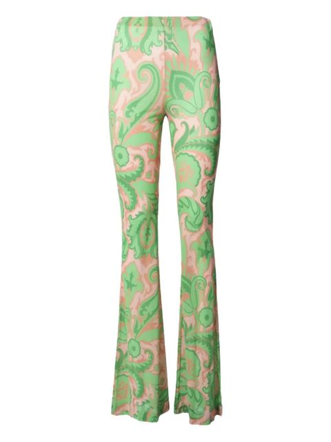 ETRO paisley flared trousers - Green - zdjęcie produktu nr 1