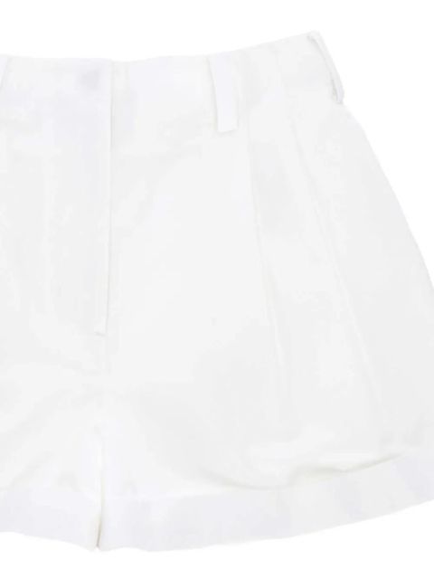 Givenchy pleated cotton shorts - White