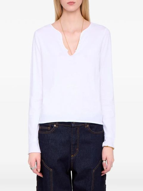 Zadig&Voltaire Tuni Henley T-shirt - White