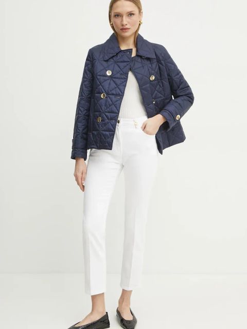 Elisabetta Franchi sweter damski kolor beżowy lekki MK98T51E2