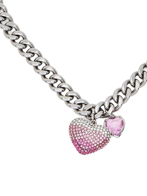 Marc Jacobs Heart Balloon Pave necklace - Silver