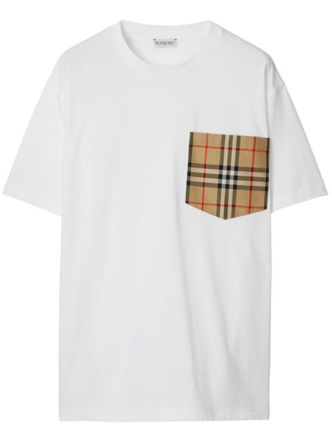 Burberry Vintage Check pocket T-shirt - White - zdjęcie produktu nr 1
