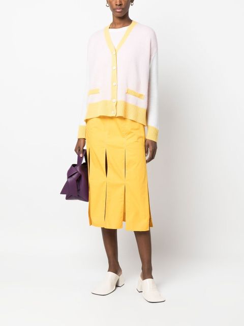 Marni contrasting-trim knit cardigan - Neutrals - zdjęcie produktu nr 2