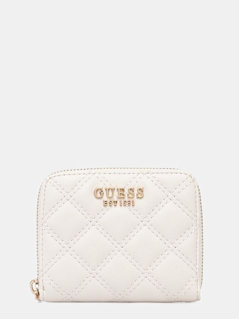 Guess portfel GIULLY damski kolor beżowy SWQG96 73137 - zdjęcie produktu nr 1