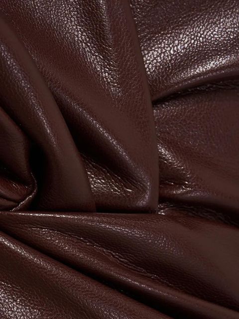 Nanushka Marto draped mini dress - Brown