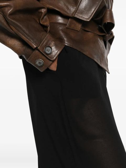 The Frankie Shop Orissa sheer balloon trousers - Black