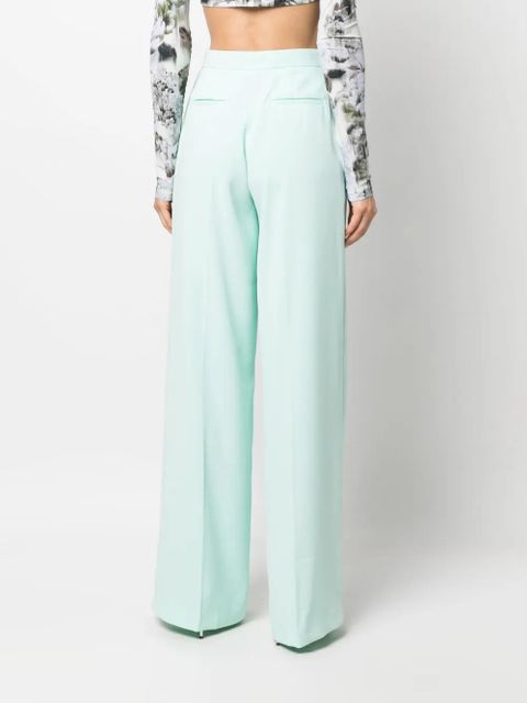 PINKO high-waisted wide-leg trousers - Blue