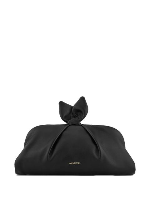 Aquazzura small Bow Tie clutch bag - Black - zdjęcie produktu nr 1