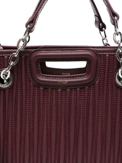 Maje quilted tote bag - Red