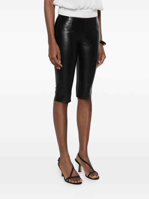 Gimaguas Bella leather shorts - Black