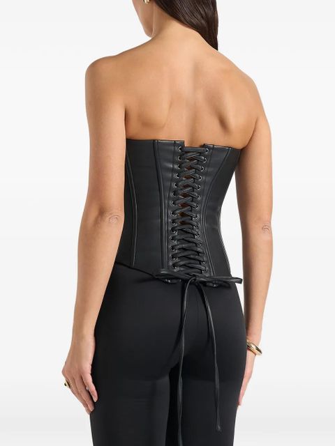 Manière De Voir Scarlett lace-up corset - Black