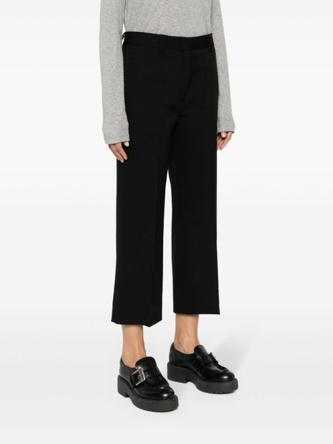 Miu Miu grain de poudre cropped trousers - Black