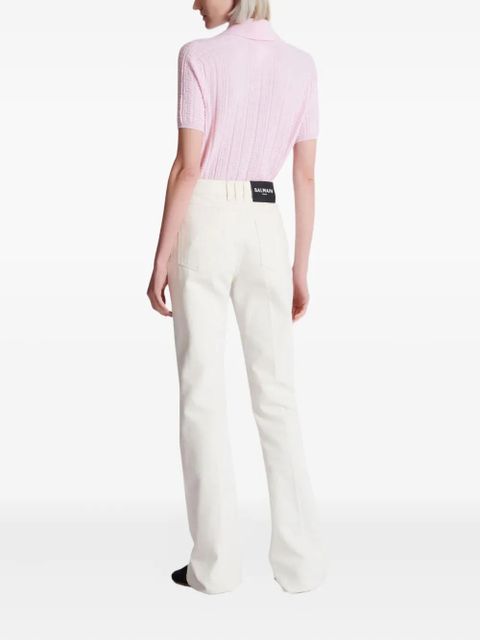 Balmain flared-leg jeans - White