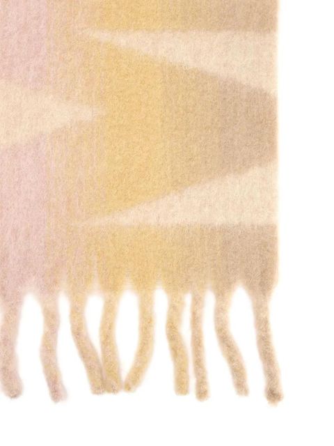 ISABEL MARANT Loliana checked fringed scarf - Neutrals - zdjęcie produktu nr 2