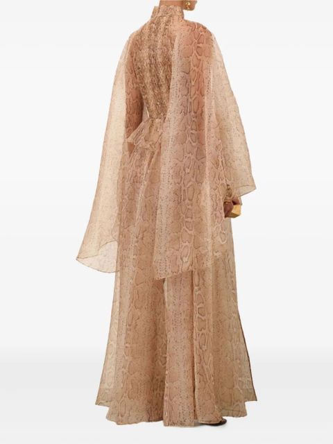 ZIMMERMANN snake-print maxi dress - Neutrals - zdjęcie produktu nr 2