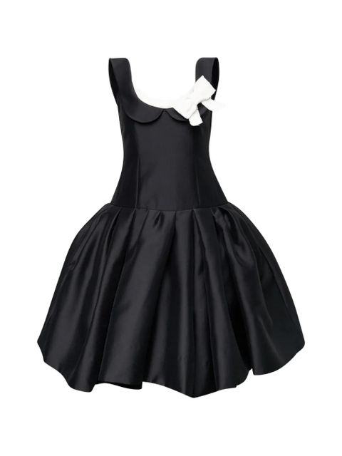 SHUSHU/TONG bow-detail pleated dress - Black - zdjęcie produktu nr 1