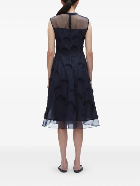 3.1 Phillip Lim floral-embroidered sleeveless midi dress - Blue