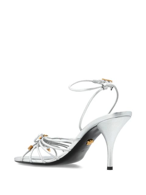 Versace Opera leather sandals - Silver