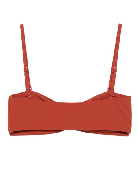 Christopher Esber ruched bandeau bikini top - Orange - zdjęcie produktu nr 2