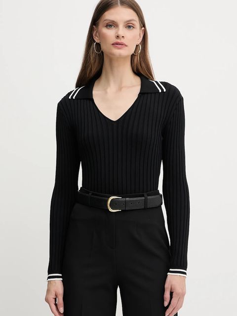 Pinko sweter damski kolor czarny lekki 105418 A2PS - zdjęcie produktu nr 1