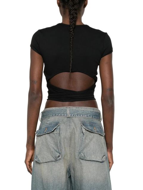 Diesel tie-waist T-shirt - Black