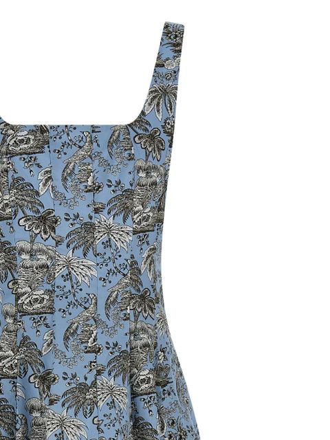 STAUD Wells midi dress - Blue - zdjęcie produktu nr 2