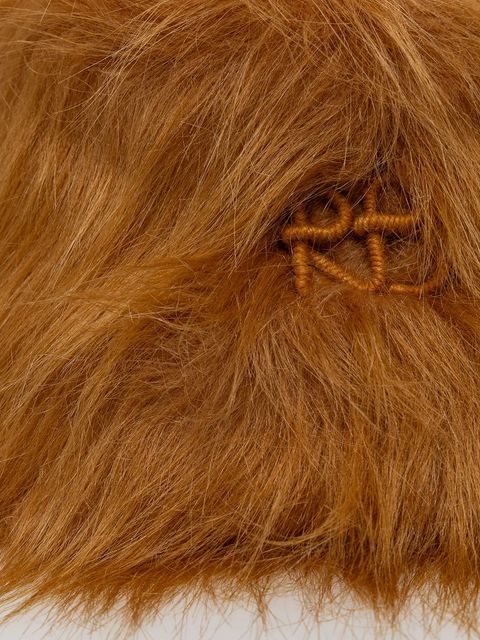 Ruslan Baginskiy kapelusz kolor pomarańczowy z grubej dzianiny BCT004-P-HH-WRB