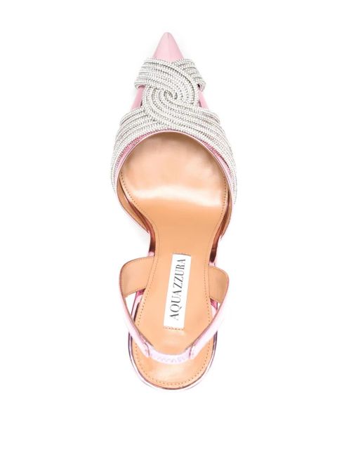 Aquazzura Gatsby 105mm slingback pumps - Pink