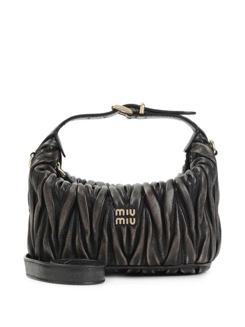 Miu Miu matelassé leather mini bag - Brown - zdjęcie produktu nr 1
